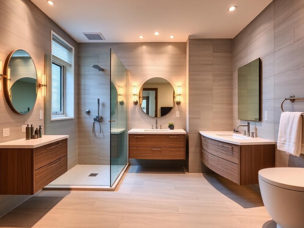 Completed bathroom renovation by a demo contractor